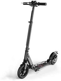 XBSLJ Electric Scooter XBSLJ Electric Scooter, Two-wheeled Scooter 2 PU Wheels Safer Disc Handbrake Adjustable Height Foldable Teens Adults (non-electric)