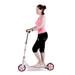 Stream Scooter Adult Scooter，Lightweight Easy Folding Kick Scooter with Adjustable Handlebar, 200mm Wheels, Rear Brake, Carry Strap for Adults Teens Ages 12+, Support 220lbs. (pink)