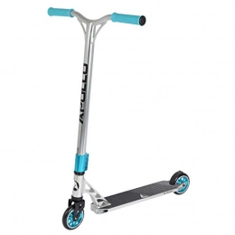 Apollo Scooter APOLLO Stunt Scooter GENESIS Pro Silver / Blue- Robust Pro Stunt Scooter with ABEC 9 Bearings, Fun Scooter, Kick Scooter, Trick Scooter, Freestyle Scooter