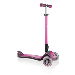 Globber Scooter Globber Unisex-Youth 444-210 ELITE DELUXE Scooter Deep Pink, 1 SIZE