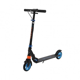 Kick Scooter for Adults and Teens,with Shock Absorbers,Handbrake,2 Wheel Scooter with Adjustable T-Bar,PU Non-Slip Gliding Wheels Lightweight,265 lbs Max Load.
