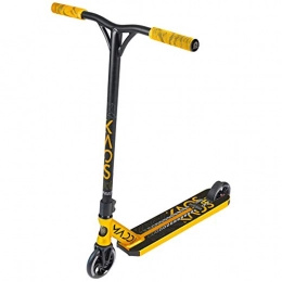 MGP Action Sports Scooter MGP Action Sports – Madd Gear Kick KAOS V3 Scooter – Suits Boys & Girls Ages 8+ - Max Rider Weight 100kg – 3 Year Manufacturer’s Warranty – World’s #1 Pro Scooter Brand – Built to Last! (Gold / Black)