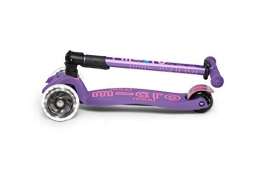 Micro Scooter Micro Maxi Deluxe Foldable Purple Led Scooter