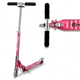 Micro Scooter Micro Scooter Stripe Sprite Pink Boys Girls 2 Wheeled Aluminium 5 To 12 Years