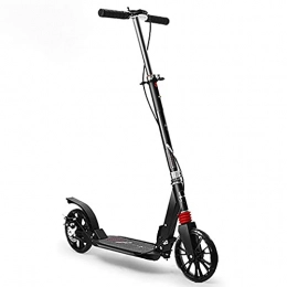  Scooter N / A" Kick Scooter Load 200kg For Adult Teenager Men Women, Commuting 200mm Big Wheels Scooter With Disc Brakes, Dual Suspension Folding Commuter Scooter Unisex With Disc Brakes, Black(Color:Black)