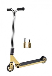 Outrage Scooter Outrage Pro Stunt Scooter Gold Chrome Sabre Custom for Boys & Girls Age Over 11 Stunt Pegs + FREE T-SHIRT AND STICKERS