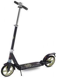 Scooride Scooter Scooride Jiffi J-40 Adult Scooter Big Wheel, Foldable and Portable Adjustable Height for Teens Adults Kick Scooter, Extra Large 2 Wheel Scooter, Black