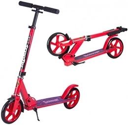 XBSLJ Scooter XBSLJ Kick Scooter, Kids Scooter Adjustable Height with Big Wheels City Scooter Foldable and for Teens Adult Kids Age 12 Up Supports 100 kg-Red