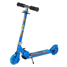YUNLILI Scooter YUNLILI Multi-purpose Children's Scooter PU Material Shock-Absorbing Wheels Scooter with T-bar 4-Level Height Adjustable Foldable Suitable for Children Aged 5-12 Load-Bearing 50KG -B / B (Color : B)