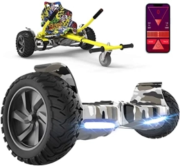 GeekMe Self Balancing Segway GeekMe Hover Scooter Board with Hoverkart 8.5 '' Off road self balancing scooter for all terrains with powerful engine Bluetooth + Hoverkart