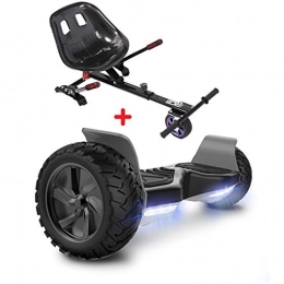 GeekMe Scooter GeekMe Hoverboards, Hoverboards seat, Off Road Hoverboards with Off Road Hoverkart, 8.5” Hoverboards All Terrain, Bluetooth Speaker , LED lights, Christmas Gift