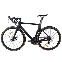 IEASE  IEASEzxc Bicycle Black Carbon Fiber Bike, Suitable for Riding, Work and Backcountry