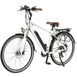 AsVIVA  AsVIVA E-Bike CityBike 28" B15-H 36V Trekkingrad Elektrofahrrad Pedelec weiß Vélo électrique. Adulte-Mixte, Blanc, Taille Unique
