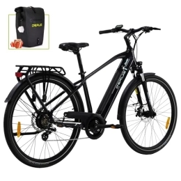 DERUIZ  DERUIZ Vélo électrique 28 pouces, Rh 45 cm, vélo électrique Pedelec Citybike, moteur 250 W 40 N.m BAFANG, batterie 48 V 13, 4 Ah