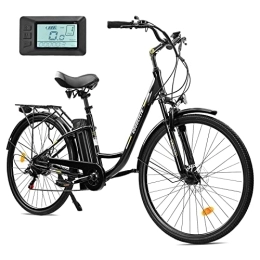 eboocicle Vélos électriques eboocicle Vélo Électrique, 26 Pouces Vélo de Ville Électrique, Batterie 36V / 13Ah, 25 km / h Vélo Électrique, Shimano 7 Vitesses, 250W E-Bike, Vélo pour Homme et Femme