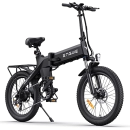 ENGWE  ENGWE C20 Pro Vélo électrique E-Bike avec pneu 20" 3.0 Fat Tire, Batterie 36V 15.6Ah , 250W autonomie jusqu'à 40-120 km, Vélo pliant tout-terrain à 7 vitesses , Vélo de ville (Noir)