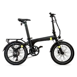 Flebi  Flebi - Vélo Électrique Pliable Eolo | Autonomie 70 km - Vitesse 25 km / h | Vélo Électrique Pliant avec Batterie 10Ah (Noir)