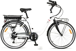 i-Bike  i-Bike City Easy Comfort Vélo électrique à Assistance Adulte Unisexe, Blanc, Taille Unique