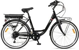 i-Bike  i-Bike, City Easy Comfort Vélo électrique à Pédale Assistée Mixte Adulte, Noir, Unique