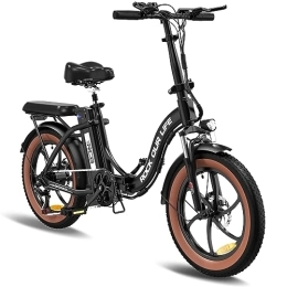 RCB  RCB Vélo électrique pour Adultes Pliable autonomie maximale : 90km (Impact environnemental) Batterie Amovible 36V 12ah, Suspension Avant 20’’E-Bike pour Adultes 7-Vitesse 250w 25km / h