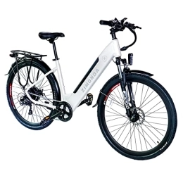 ZIMONDA  ZIMONDA Vélo électrique pour homme et femme 250 W BAFANG Moteur 28 pouces Vélos électriques Grande portée 499 Wh Batterie avec tableau de bord Shimano 7 vitesses 25 km / h jusqu'à 100 km VTT / ville