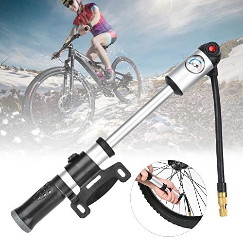 Bombas de bicicleta : DAUERHAFT Aleación de Aluminio de la Mini Bomba de la Bici de la Bomba de la Mano del neumático de la Bici, para la Bici de montaña del Camino