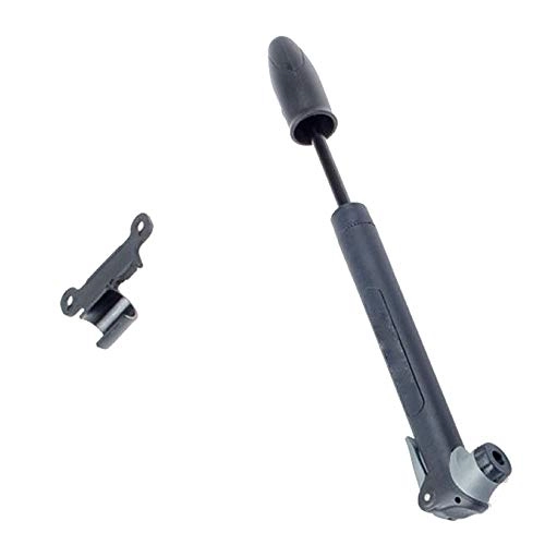 Bombas de bicicleta : GAGP Inflador Mini Bomba de Bicicleta MTB de plástico con Soporte de Montaje for válvula Presta y Schrader Portátil liviano (Color : Black, Size : 23cm)