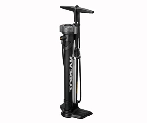 Bombas de bicicleta : TOPEAK Joeblow Booster Bomba, inflador de pie, Negro, 74 x 25 x 18, 5 cm