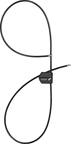 Cerraduras de bicicleta : Abus 215 Cable Acero antirrobo Moto, Unisex Adulto, Black, 185 cm