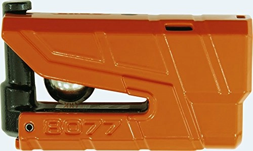 Cerraduras de bicicleta : ABUS 8077 -2 Bloque-disque alarma moto homologados SRA, Naranja