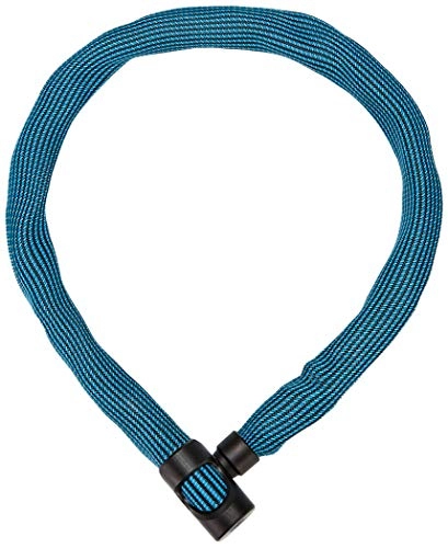 Cerraduras de bicicleta : ABUS Candado Ivera Chain 7210 / 110 Diving Blue – Candado de bicicleta revestido de fibra sintética – Nivel de seguridad 8 – 110 cm – 87784 – Azul