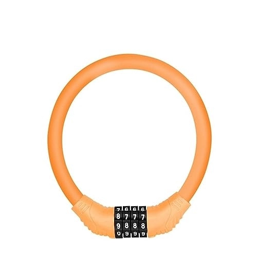 Cerraduras de bicicleta : Candado con código de combinación portátil Aintap: asegure su bicicleta con este candado antirrobo naranja