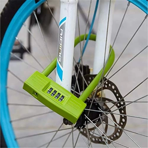 Cerraduras de bicicleta : Desconocido Candado de Bicicleta Bloqueo de Bicicletas en Forma de U Anti-Robo Código de Cuatro dígitos Bloqueo de Alambre Opcional Bloqueo de Bicicleta No Smart Electronic Lock