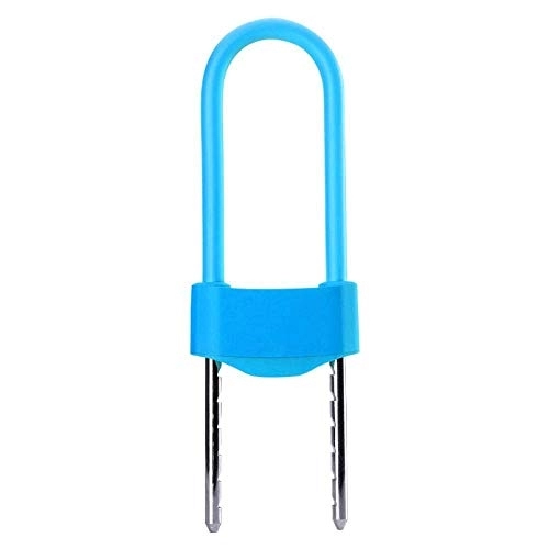 Cerraduras de bicicleta : DJYD Cerradura de Puerta de Vidrio, Doble pulsador Doble Abierto U Tipo, Smart Lock Lock, Blue Sky FDWFN (Color : Blue)