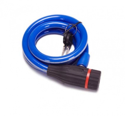Cerraduras de bicicleta : HNMS PVC Coated Composite Steel Wire Rope Lock Lock (Blue)