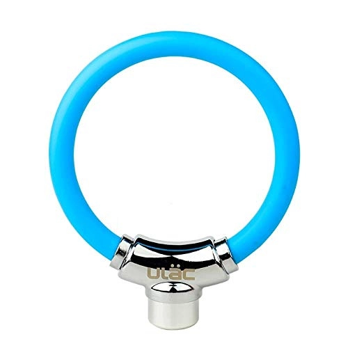 Cerraduras de bicicleta : Qaoping Bicicleta Combo Lock Dígitos de Cables de Espiral extendido Combinación Reasable Peso Ligero Tamaño Compacto Portátil-Negro (Color : Blue)