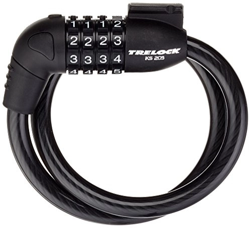 Cerraduras de bicicleta : Trelock KS 205 Cable - Candado de Cable de Cable