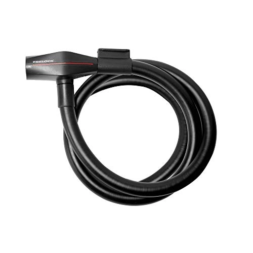 Cerraduras de bicicleta : Trelock Unisex – Adulto Cable Candado Candado 2231260901 Negro 110 cm