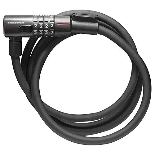 Cerraduras de bicicleta : Trelock Unisex - Adulto Cerradura de Cable de combinación 2231260893 Candado de Cable con combinación numérica, Negro, 85 cm