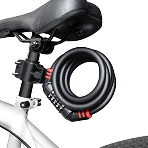 Cerraduras de bicicleta : UFFD Candado de Bicicleta Seguridad Candado de Cable Mejor Combinación con Flexible Montaje Cable de Bloqueo antirrobo Alta Seguridad para la Bicicleta al Aire Libre 150cm X8mm