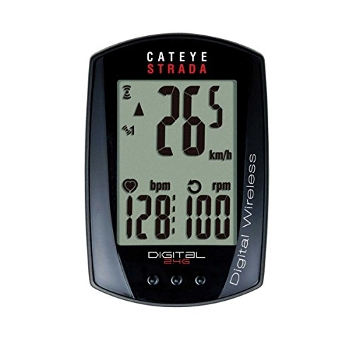 Ordenadores de ciclismo : CatEye CC-RD410DW Strada Digital Inc Sensor de Velocidad / cadencia, Color Negro