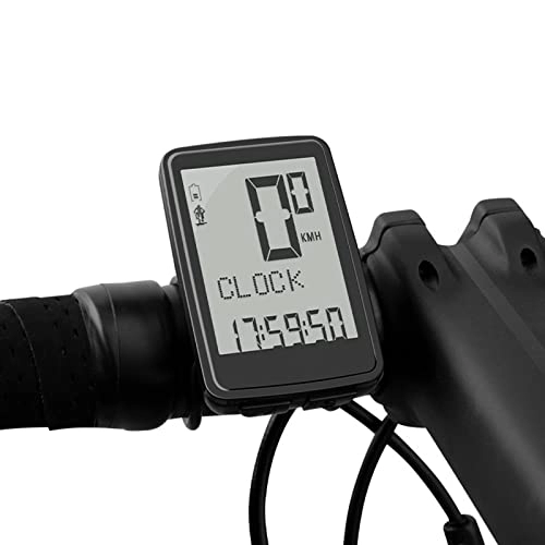 Ordenadores de ciclismo : koliyn Taquímetro de Bicicleta, transmisión de señal 2.4G Pantalla LCD retroiluminada de 24 Funciones con Sensor de cadencia Codificador de cadencia de Bicicleta, Blanco