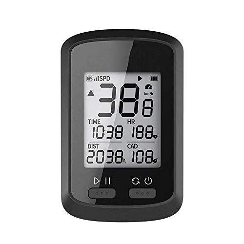 Ordinateurs de vélo : Bicycle Computer Wireless Speedometer with LED Backlight Waterproof Wireless Stopwatch / Average Speed / Trip Time / Distance Recording Odometer Bike Computer for Cycling