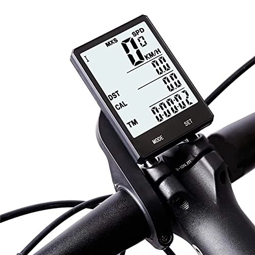 Ordinateurs de vélo : FYRMMD Compteur kilométrique sans Fil, Multifonctionnel et étanche, rétroéclairage Intelligent, écran LCD numérique HD 2, 8 Pouces Big Dis (chronomètre)