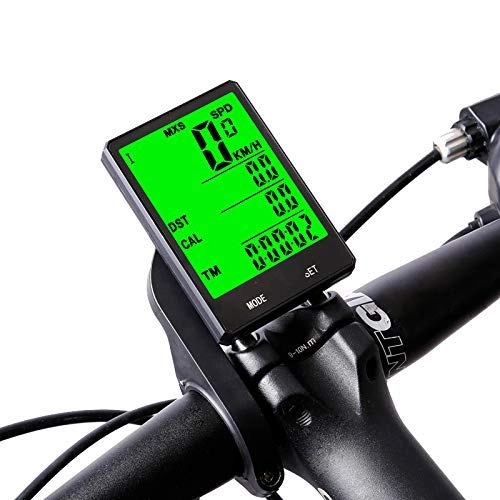 Ordinateurs de vélo : HJTLK Compteur de vélo, Compteur de Vitesse de vélo 2, 8 '' Grand écran étanche 20 Fonctions Compteur de vélo sans Fil et Filaire