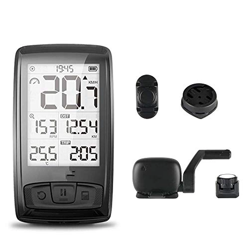 Ordinateurs de vélo : HJTLK Ordinateur de vélo, Bluetooth 4.0 Température sans Fil Ordinateur de vélo Vélo Compteur de Vitesse Support de Montage Capteur Compteur Ordinateur