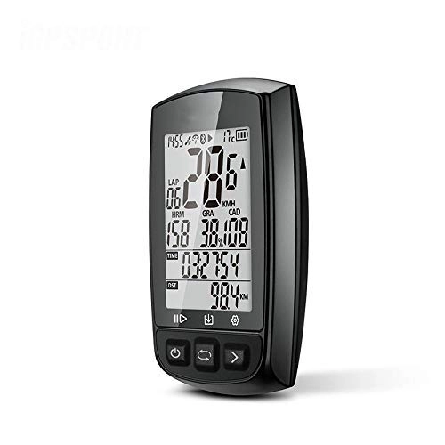 Ordinateurs de vélo : HJTLK Ordinateur de vélo, GPS Ordinateur de vélo sans Fil Étanche Vélo Chronomètre numérique Vélo Compteur de Vitesse Ant + Bluetooth 4.0