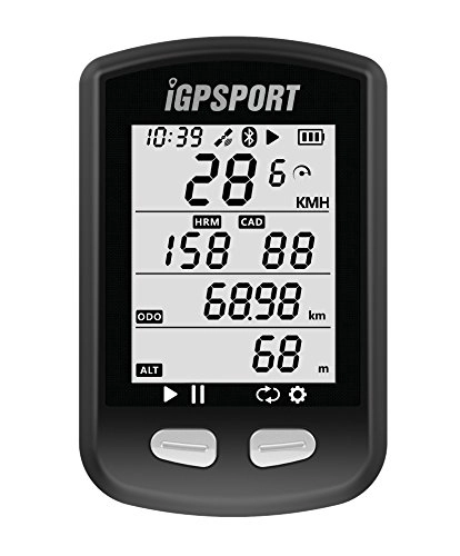 Ordinateurs de vélo : iGPSPORT GPS Compteur vélo avec Fonction Ant iGS10 Compteur vélo sans Fils Soutien Moniteur de Fréquence Cardiaque et Connexion de Capteur de Cadence de Vitesse