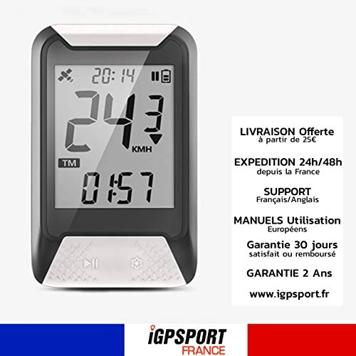 Ordinateurs de vélo : IGPSPORT iGS130 - Compteur de Vlo GPS Simplifi Vitesse odomtre IPX7 rtroclair Cardio Nouveau iGS20E