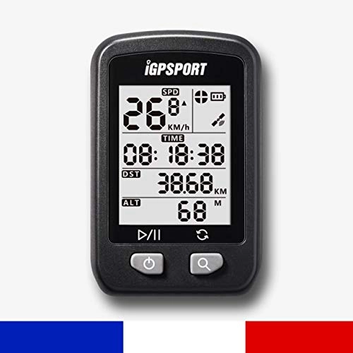 Ordinateurs de vélo : IGPSPORT IGS20E - Le Compteur GPS Simplifié - Ordinateur de vélo sans Fils Vitesse Calories - Strava